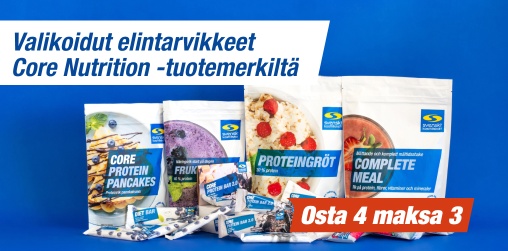 Valikoidut elintarvikkeet Core Nutrition -tuotemerkilt� osta 4 maksa 3